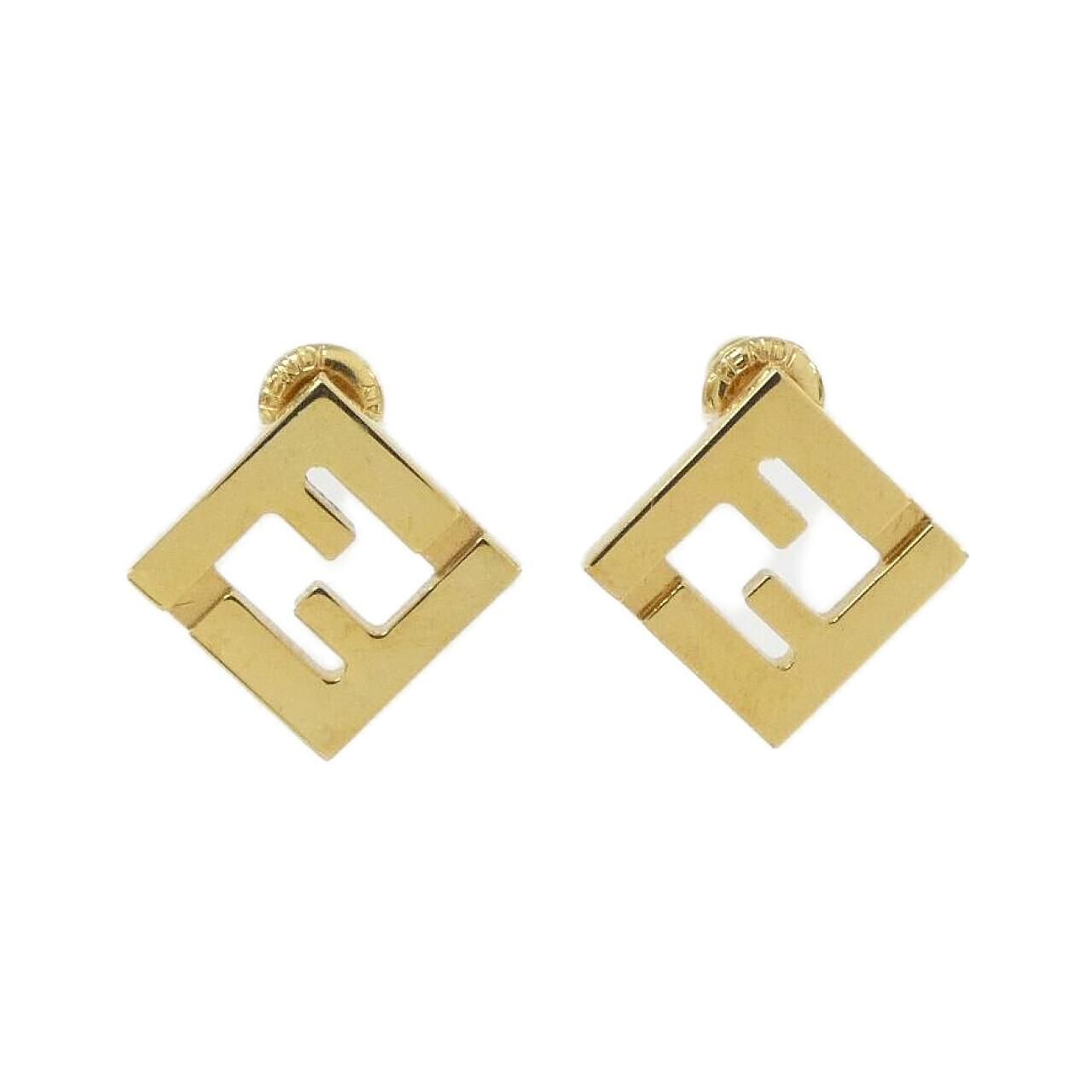 Fendi 08 Earrings Gold
