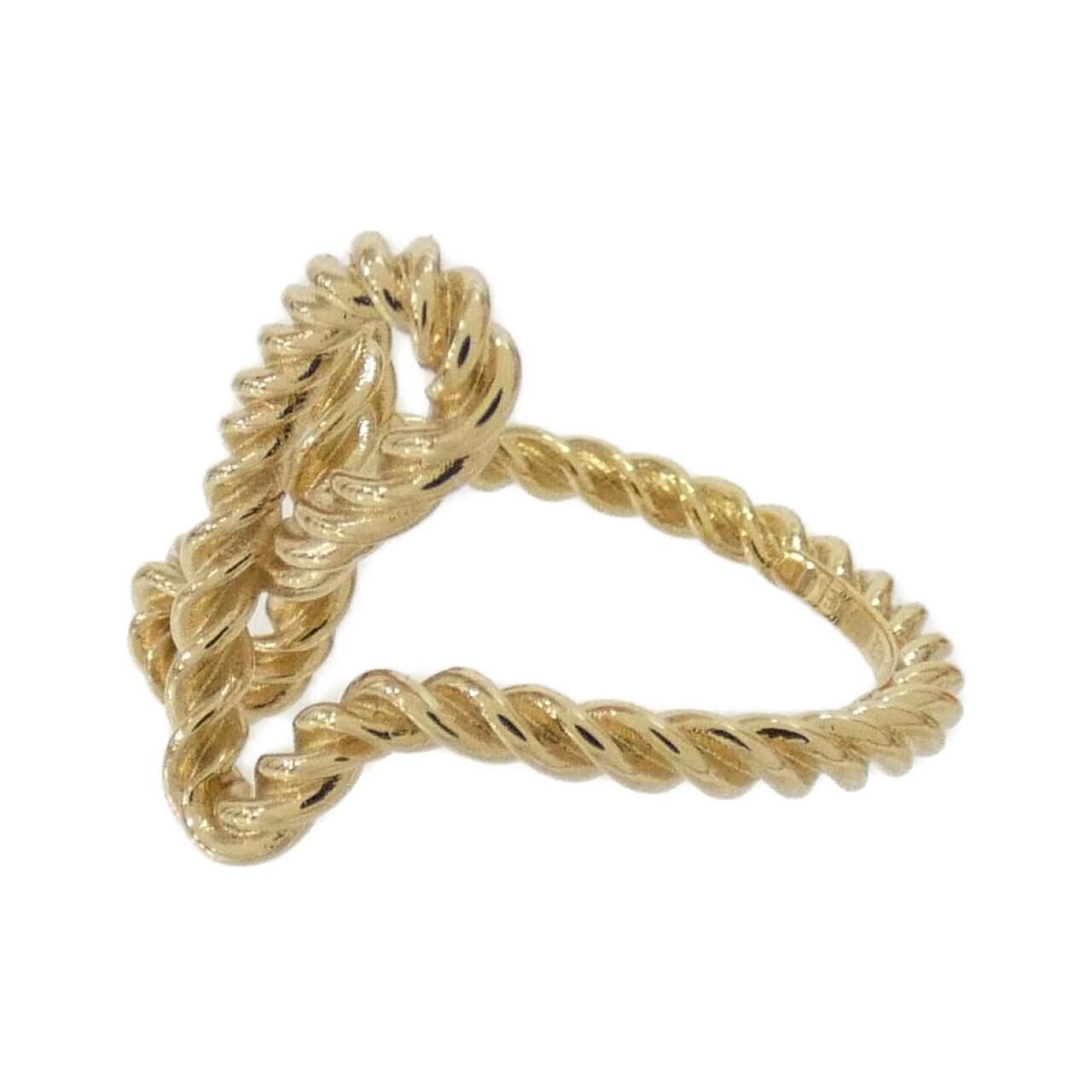 Hermes Code Scarf Ring Gold — view 2