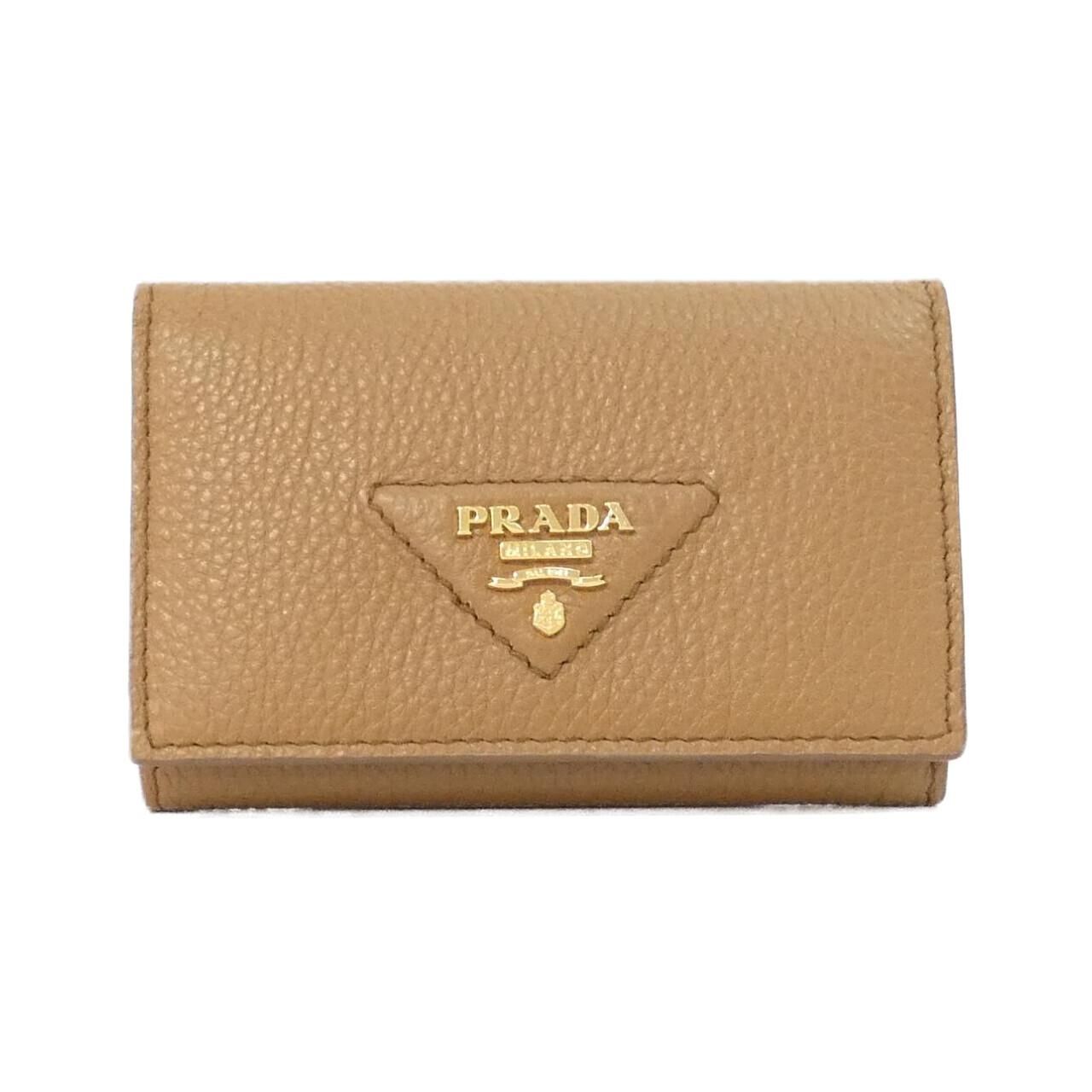 Prada Card Case Card Holders Brown