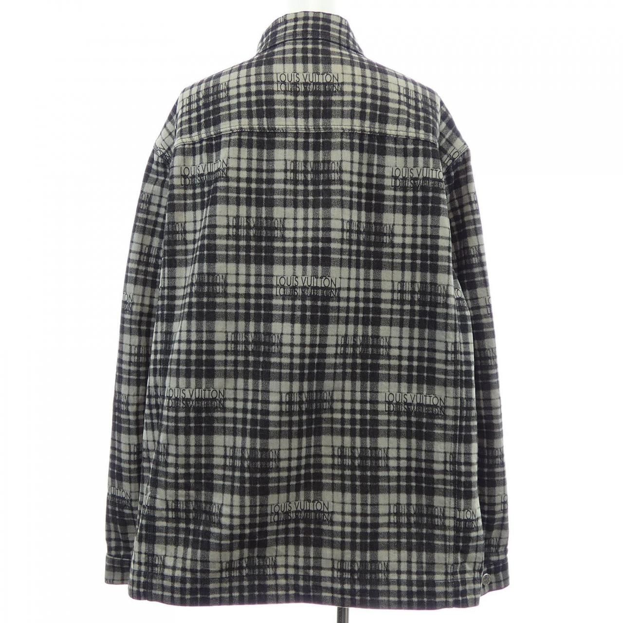 Louis Vuitton Check Denim Overshirt Shirt — view 2