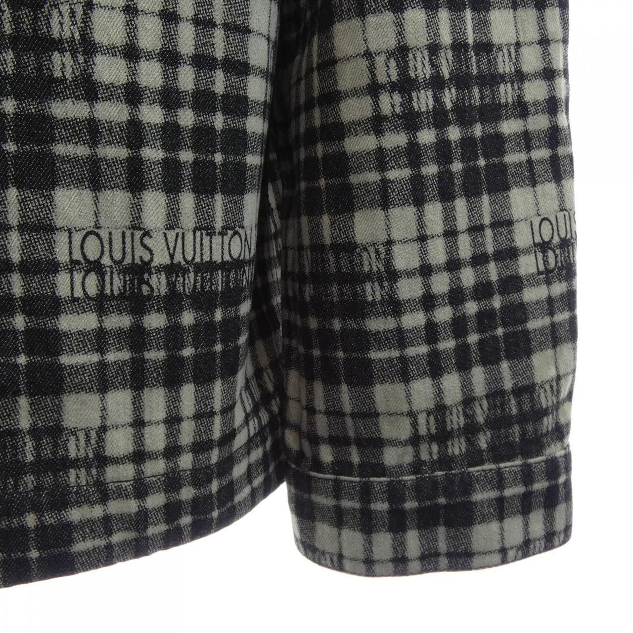 Louis Vuitton Check Denim Overshirt Shirt — view 6