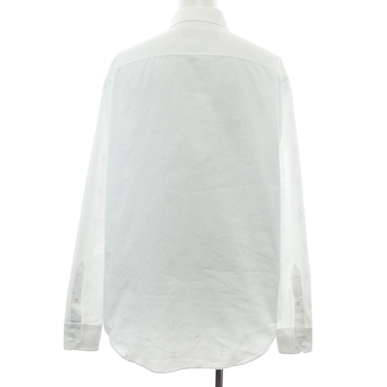 Louis Vuitton LV Blason Print Long Sleeve Cotton Shirt — view 2