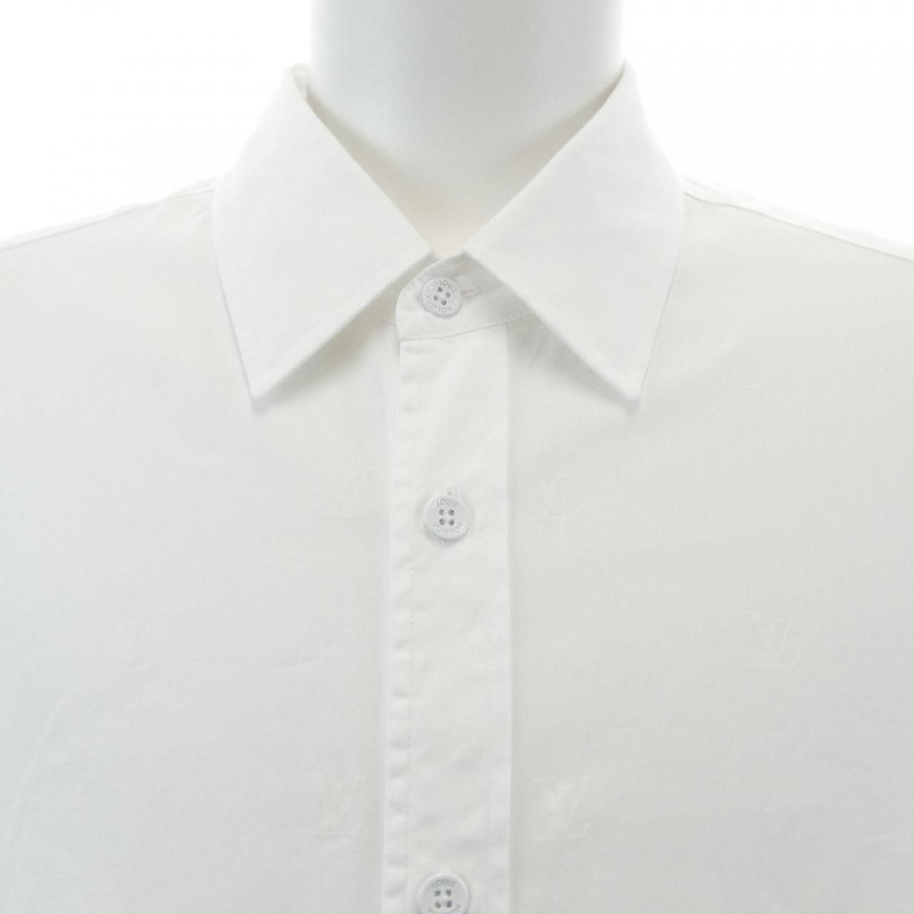 Louis Vuitton LV Blason Print Long Sleeve Cotton Shirt — view 5