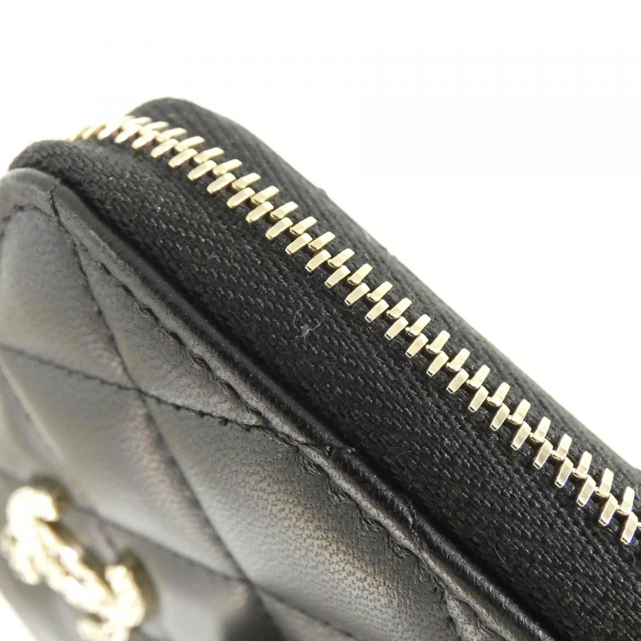 Chanel Coin Case Coin Purse Black — view 6