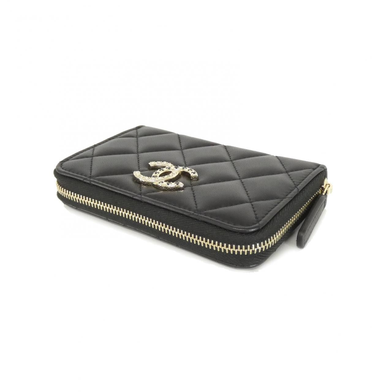 Chanel Coin Case Coin Purse Black — view 3