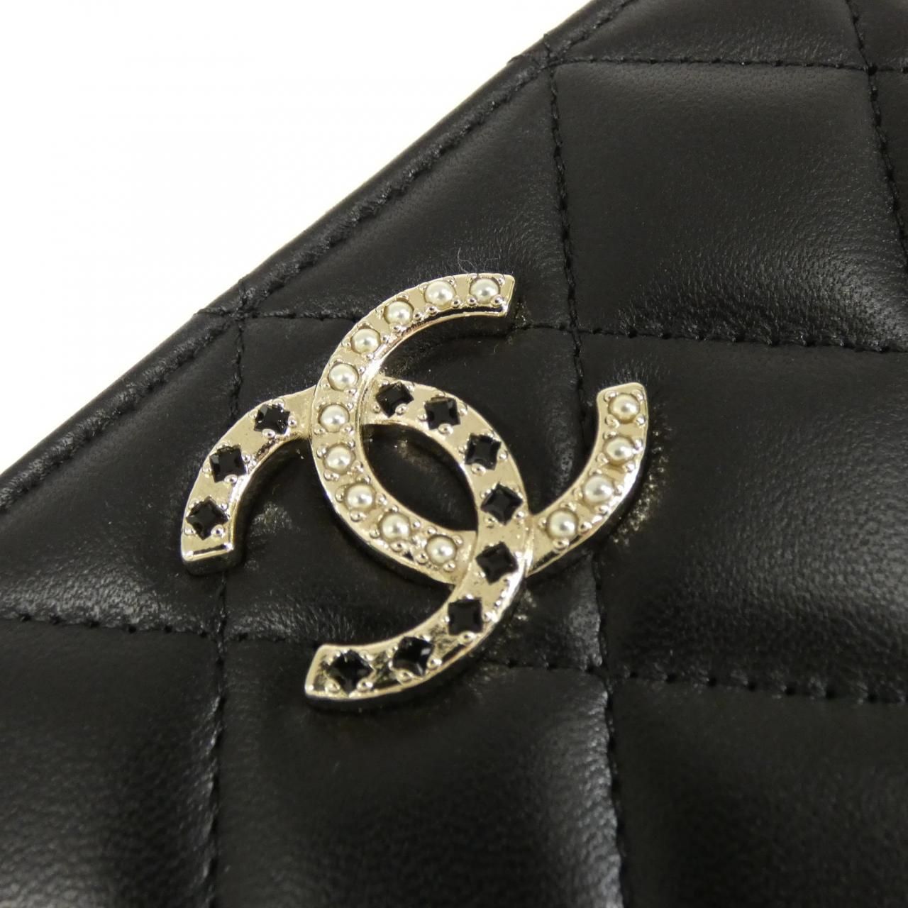 Chanel Coin Case Coin Purse Black — view 5