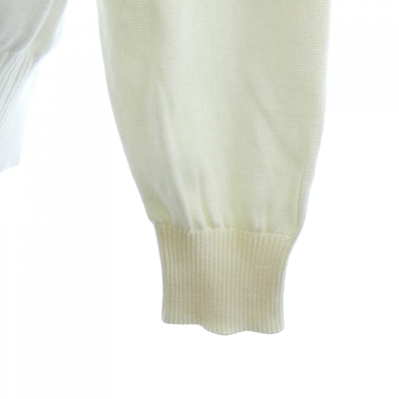 Moncler Knit Sweater White — view 6