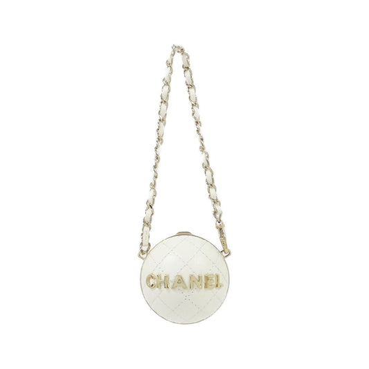 Chanel Bag Charm Keychain & Charms White