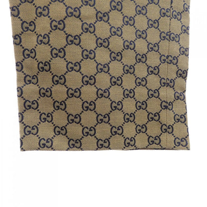Gucci Leather Interlocking GG Canvas Pants — view 5