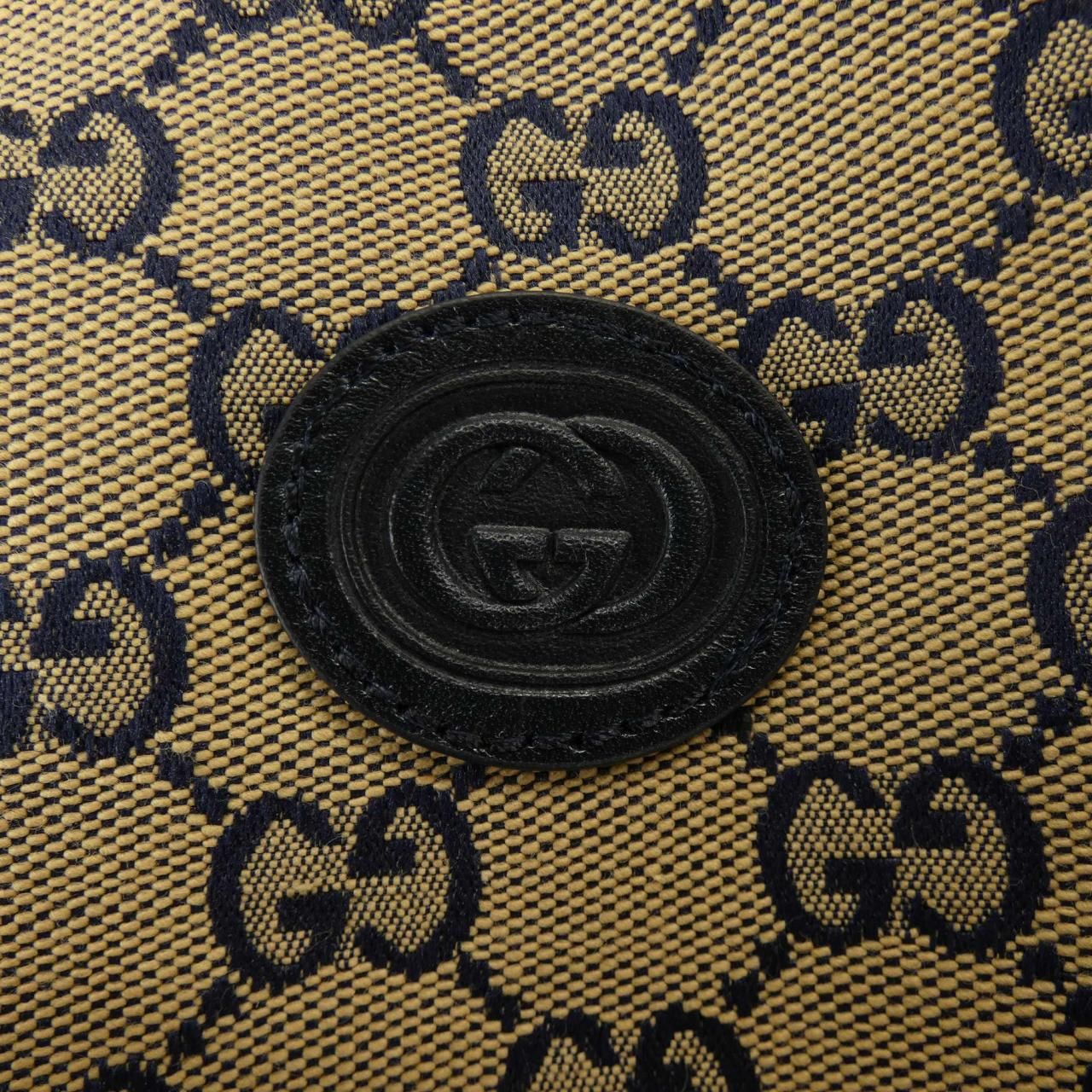 Gucci Leather Interlocking GG Canvas Pants — view 6