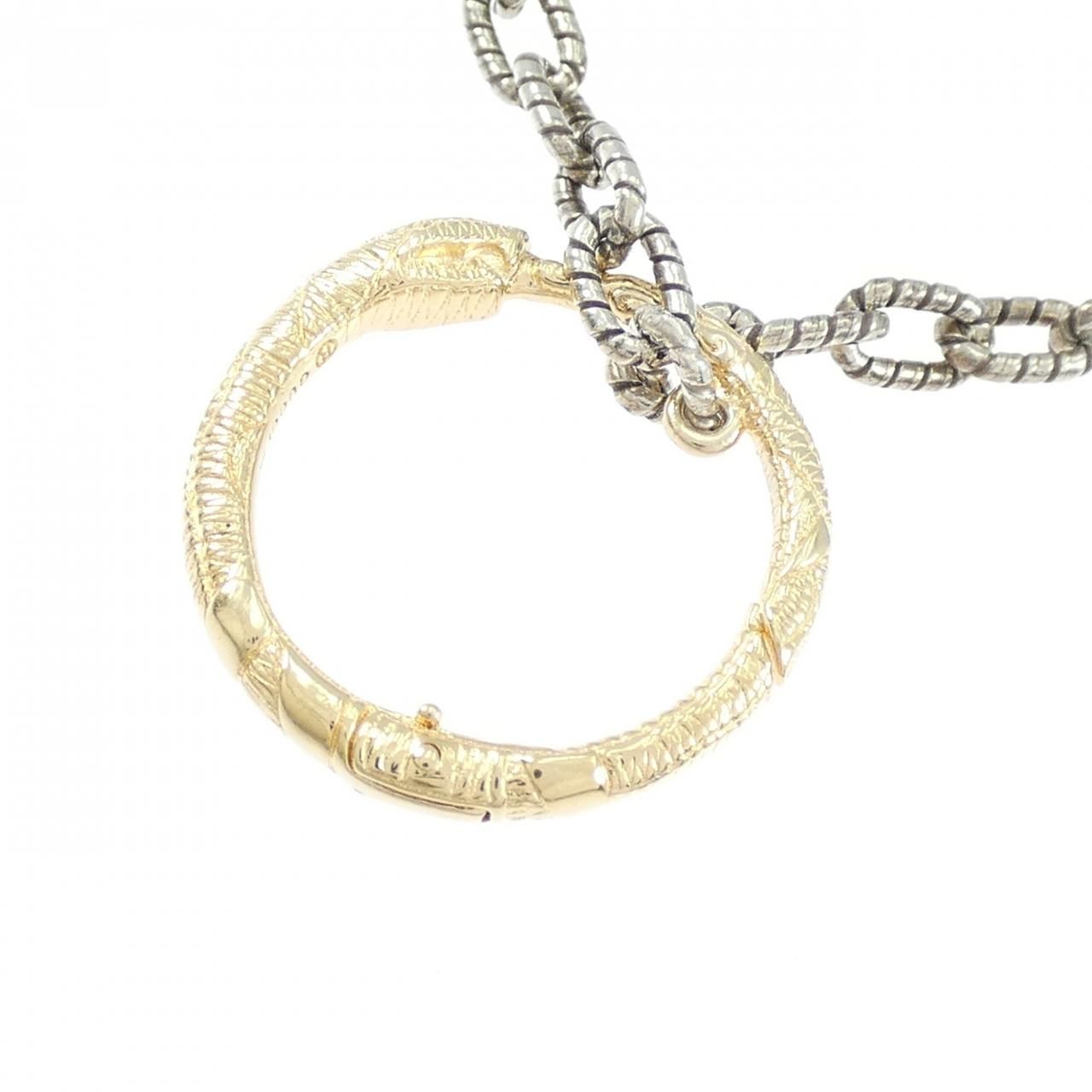 Gucci Gold Snake Necklace — view 3