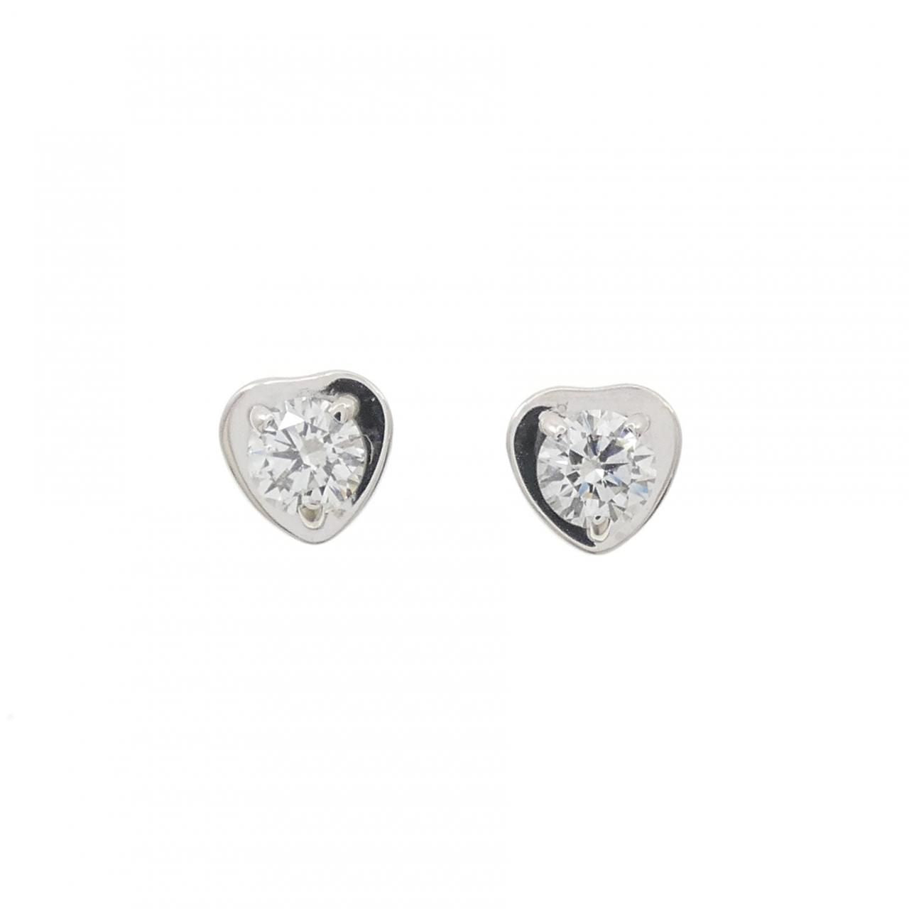 Cartier Diamantleger Earrings White Gold