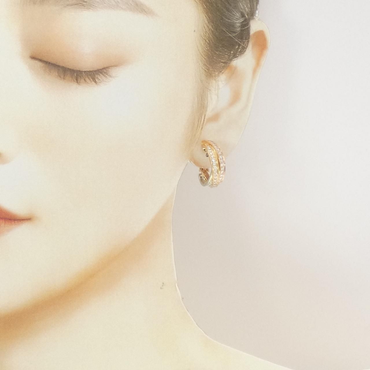 Cartier Trinity Earrings Gold — view 4