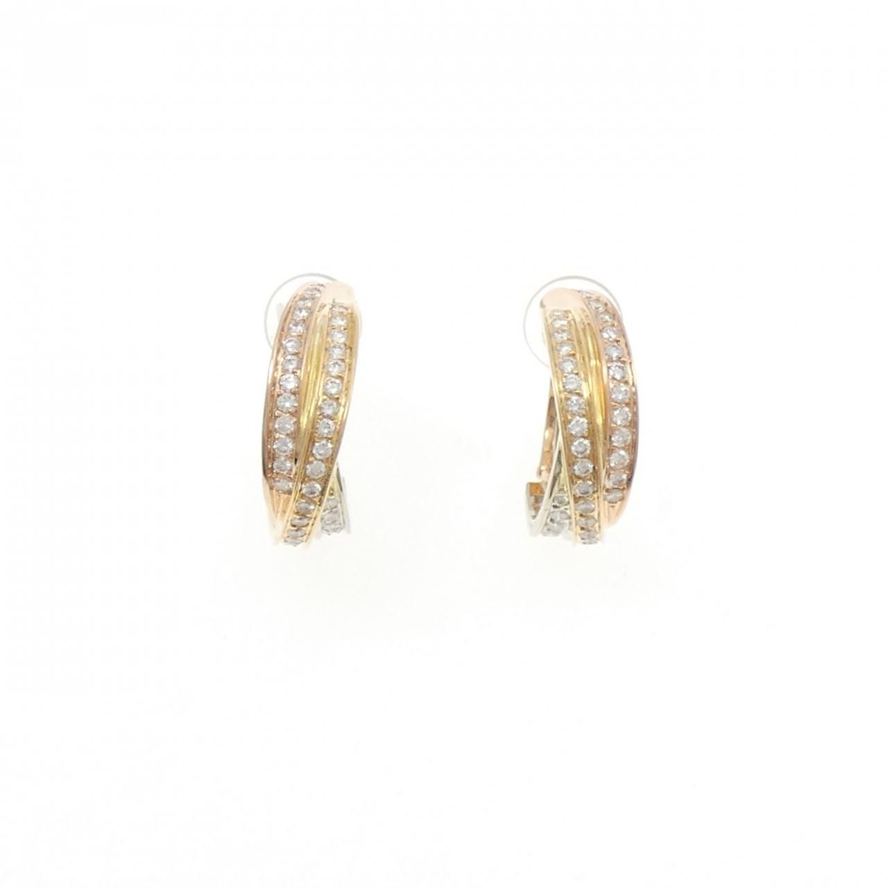 Cartier Trinity Earrings Gold