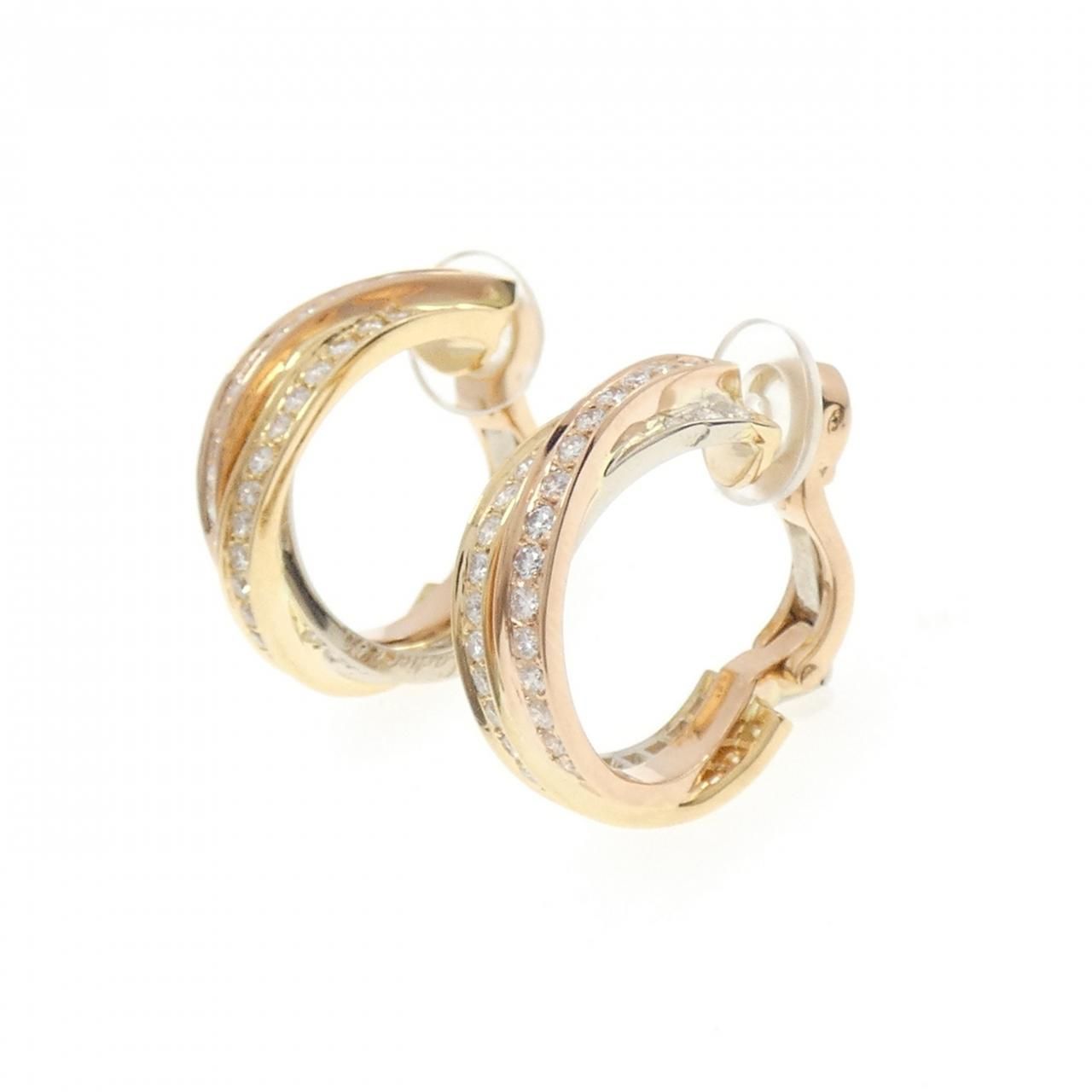 Cartier Trinity Earrings Gold — view 2