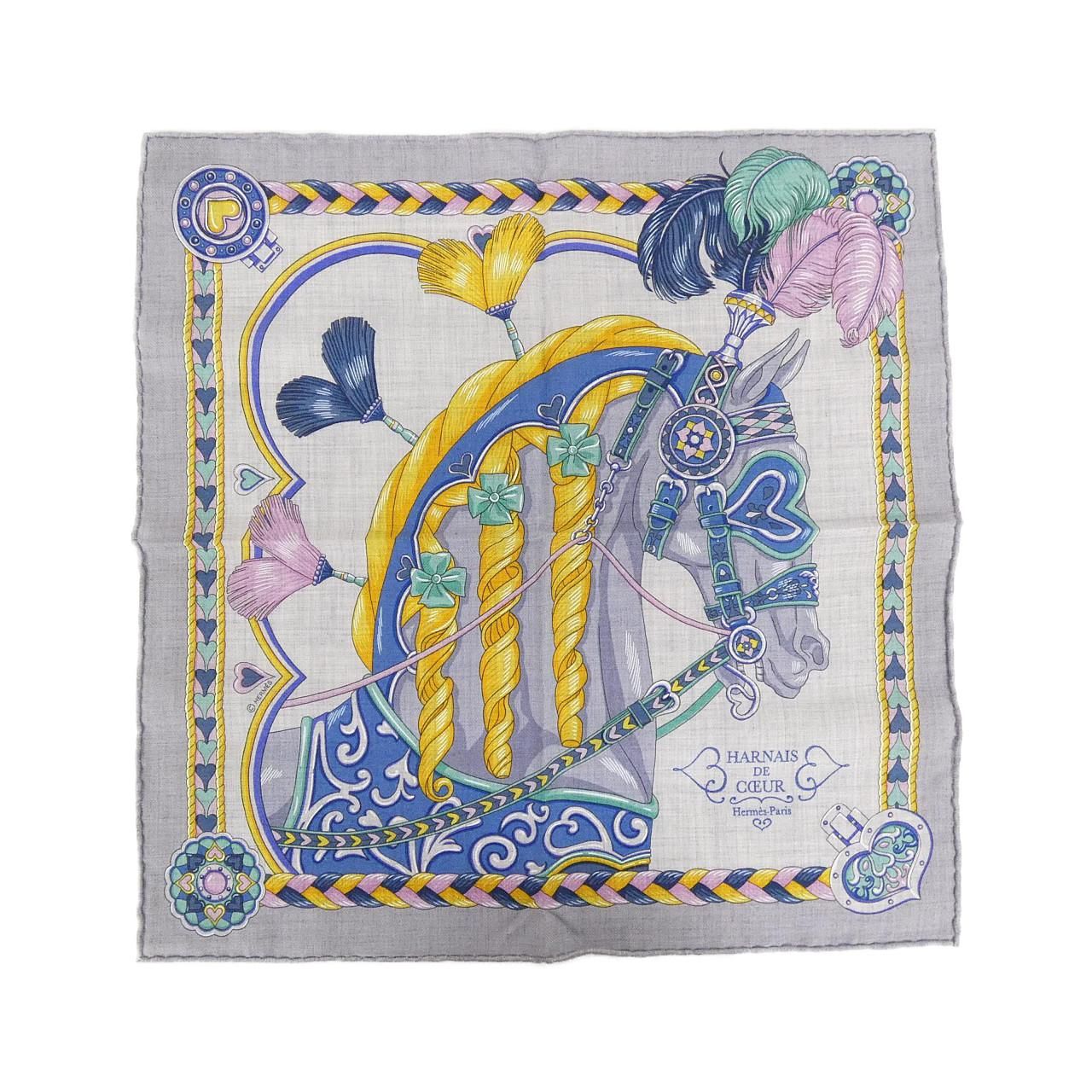 Hermes Gavroche Scarf Gray