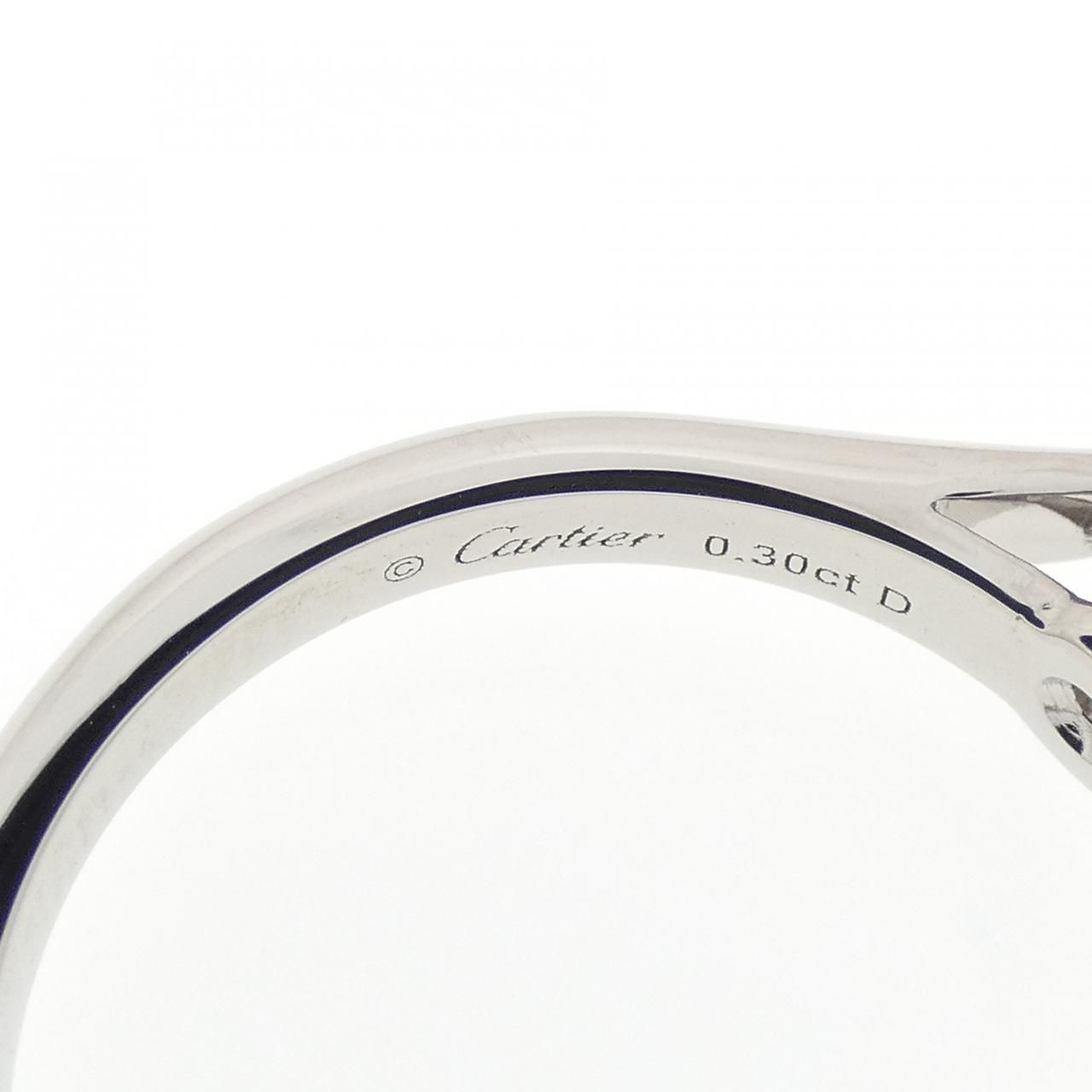 Cartier Solitaire Ring Silver — view 4