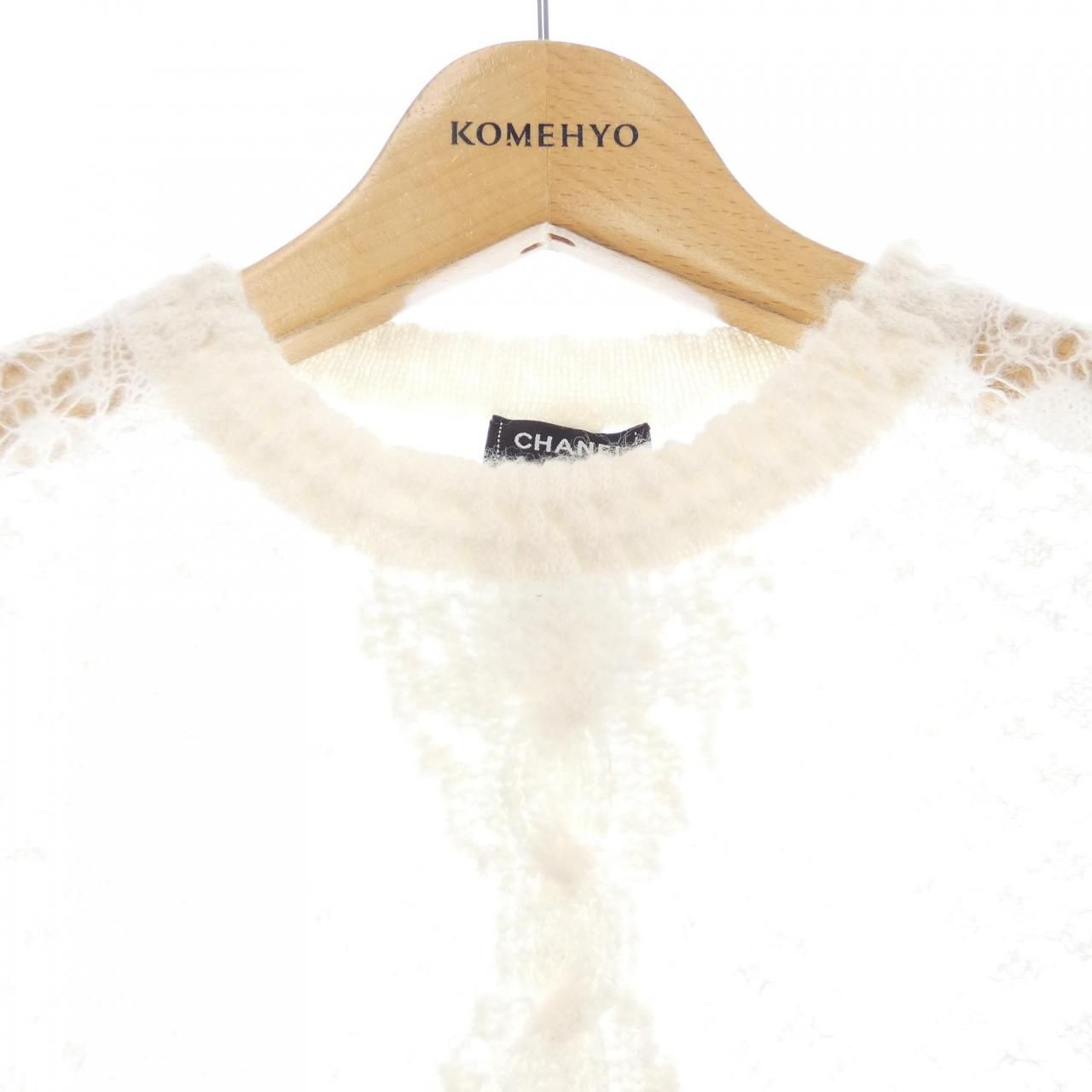 Chanel Knit Sweater White — view 5