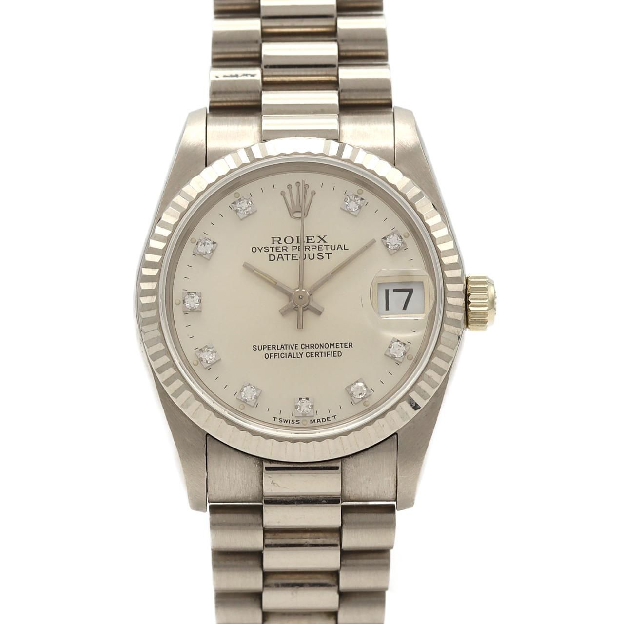Rolex Datejust WG Automatic Winding Number Watch