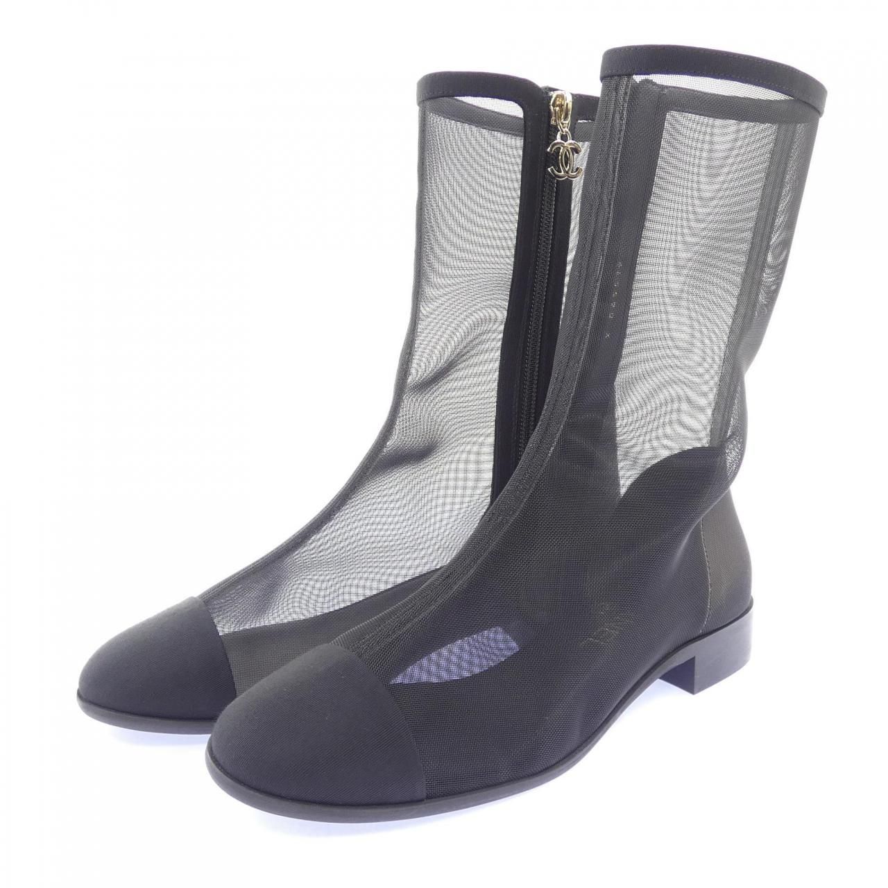 Chanel Short Boots Black — view 3