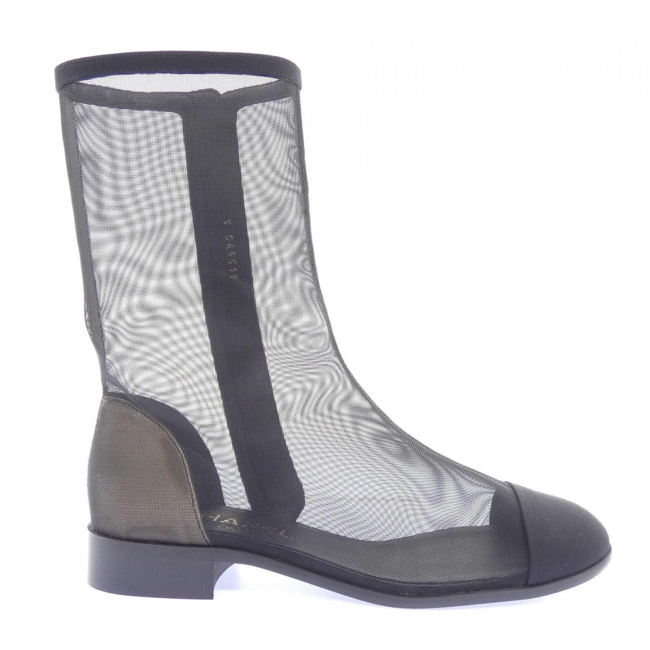 Chanel Short Boots Black