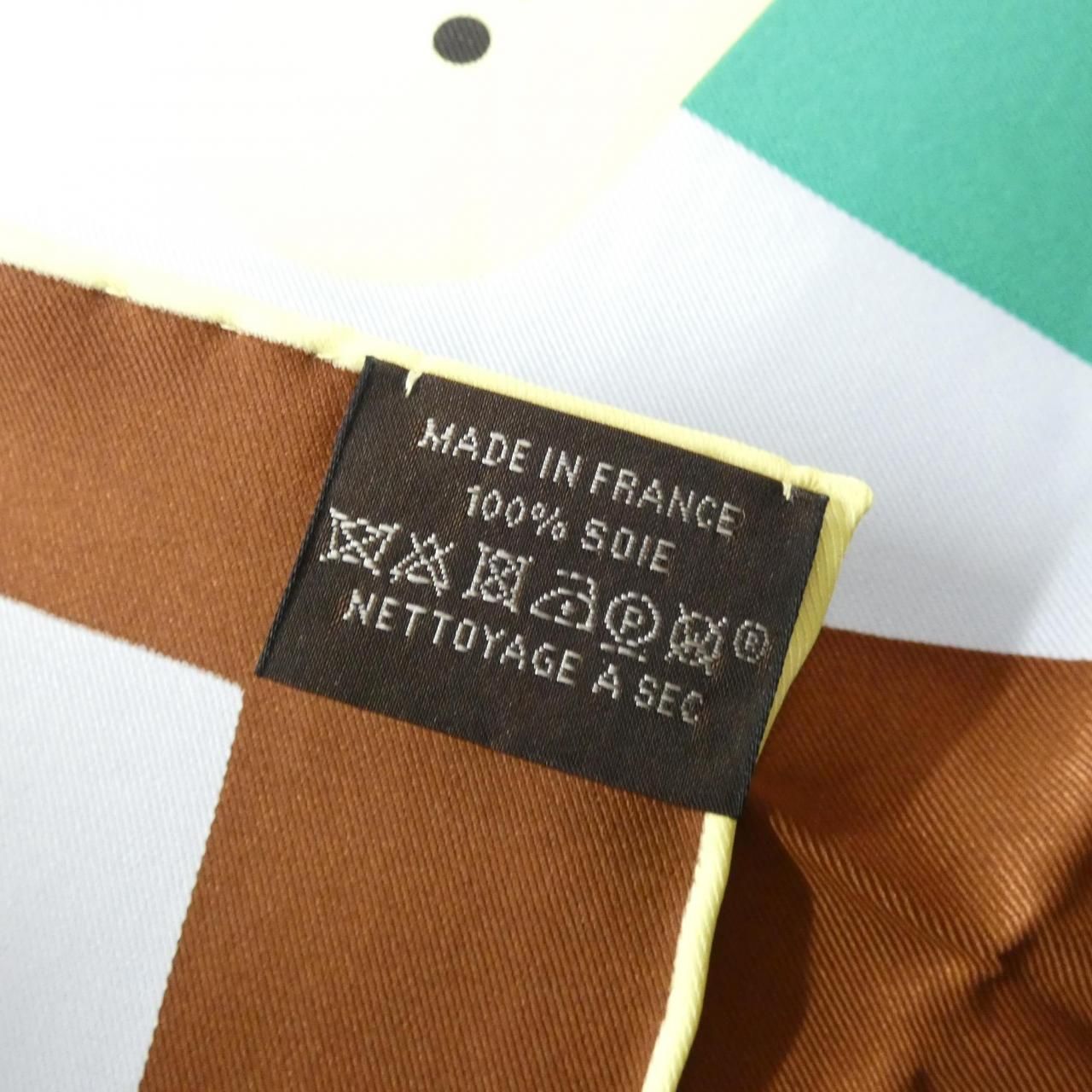 Hermes Carre Scarf Brown — view 3