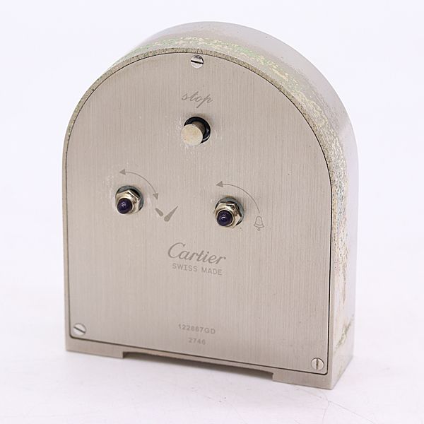 Cartier Travel Clock White Dial Quartz Table — view 3