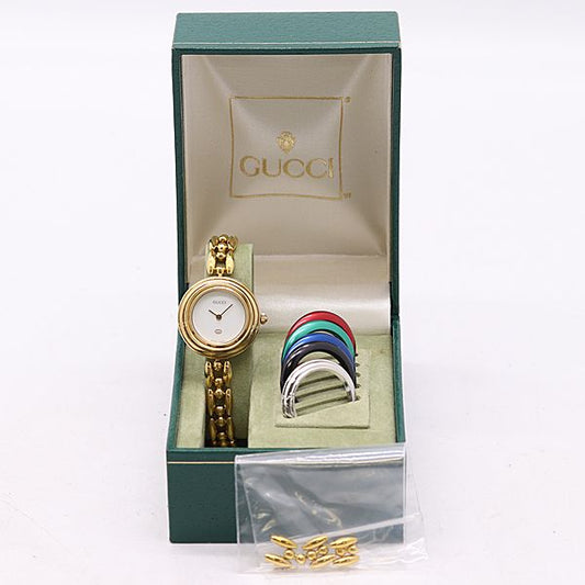 Gucci Quartz Change Bezel White Dial Watch