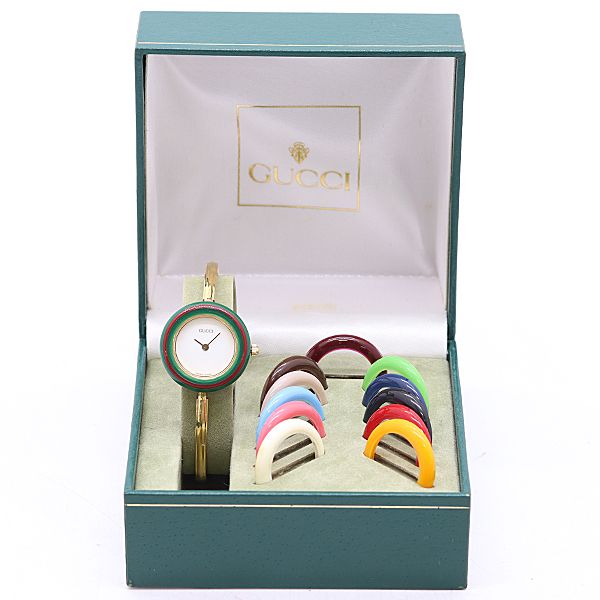 Gucci Change Bezel 11 12.2 Quartz White Dial Watch