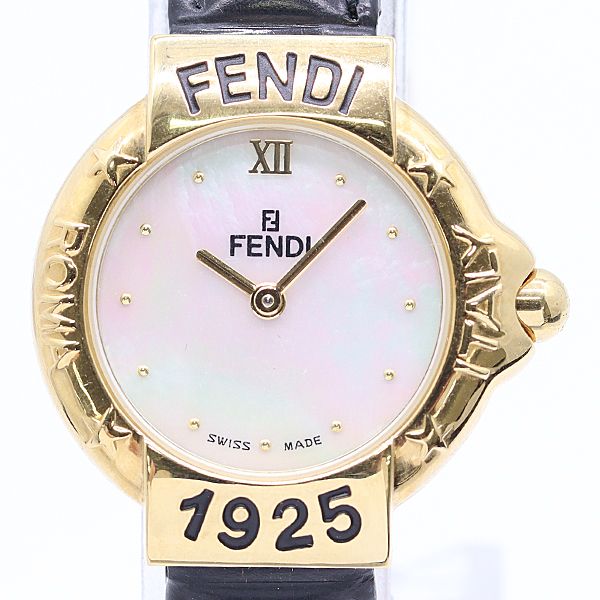 Fendi Quartz White Shell Dial Watch