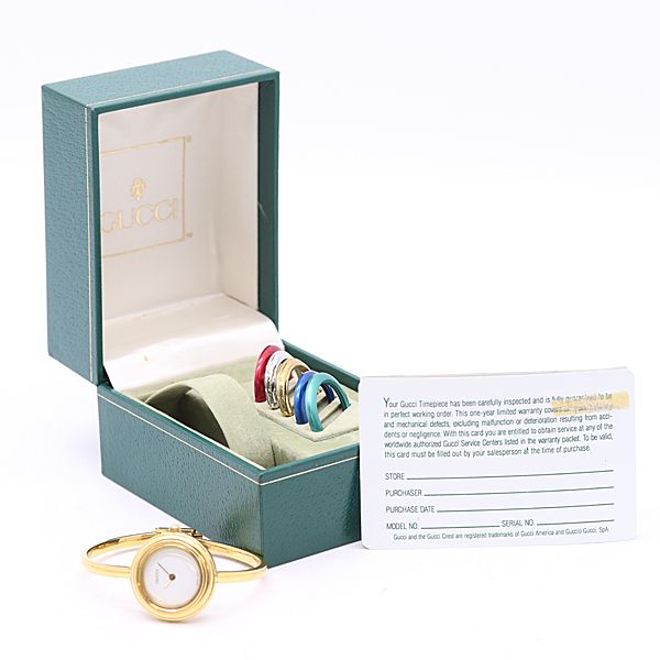 Gucci And Change Bezel 11 12.2 Quartz White Dial Watch