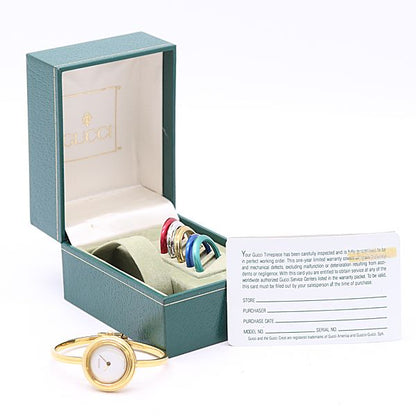 Gucci And Change Bezel 11 12.2 Quartz White Dial Watch
