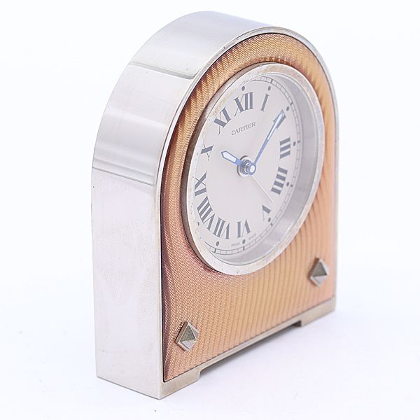 Cartier Box Table Clock Quartz White Dial — view 2