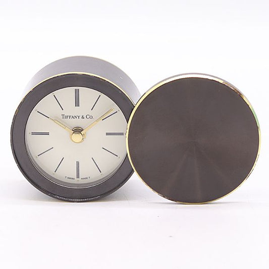 Tiffany & Co Travel Clock Quartz White Dial Table