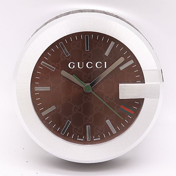 Gucci 210 Brown Dial Table Clock