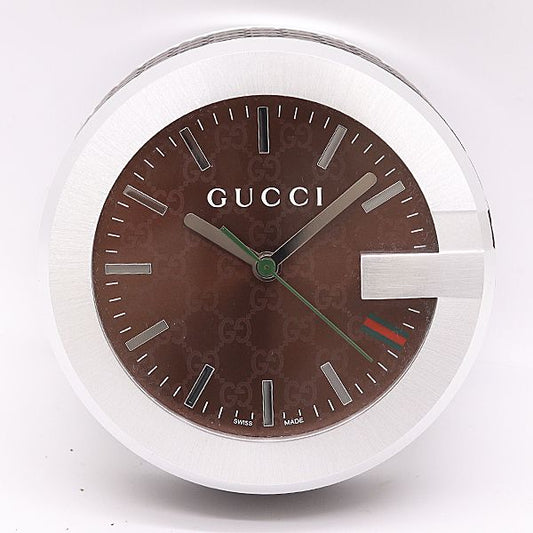 Gucci 210 Brown Dial Table Clock