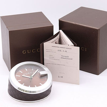 Gucci 210 Brown Dial Table Clock — view 6