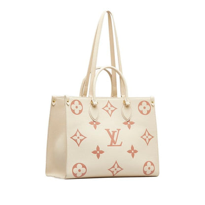 Louis Vuitton Monogram Empreinte On The Go Shoulder Bag Tote 2-Way Cream Rose — view 2