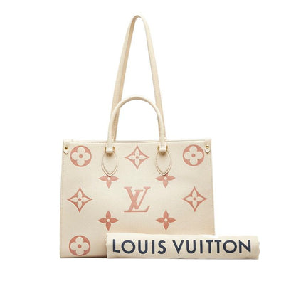Louis Vuitton Monogram Empreinte On The Go Shoulder Bag Tote 2-Way Cream Rose — view 8