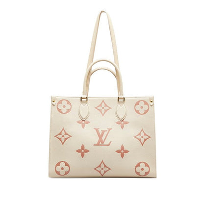 Louis Vuitton Monogram Empreinte On The Go Shoulder Bag Tote 2-Way Cream Rose — view 3