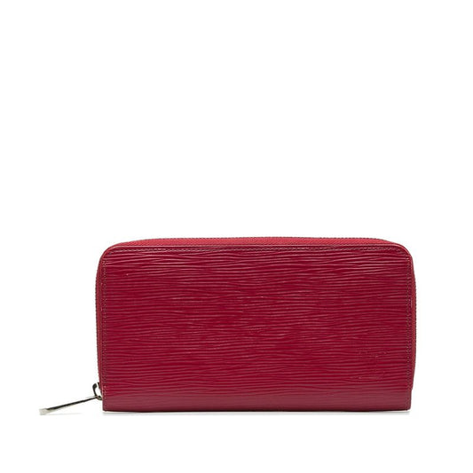 Louis Vuitton Epi Zippy Wallet Zip Around Fuchsia Purple Leather