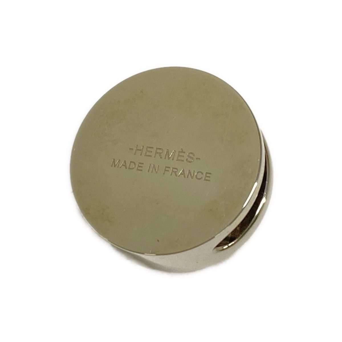 Hermes Scarf Ring Collier de Champagne Silver — view 2