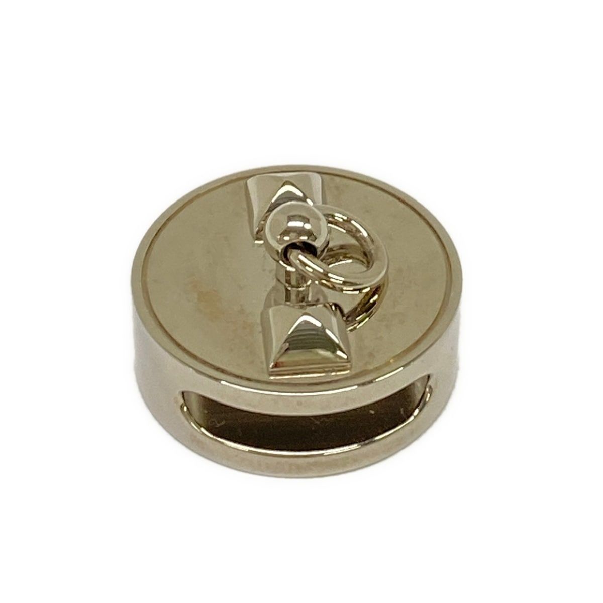 Hermes Scarf Ring Collier de Champagne Silver — view 3