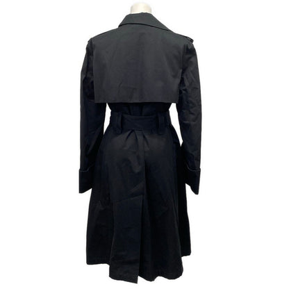 Celine Trench Coat 38 M Black Long Sleeve Winter Cotton — view 2