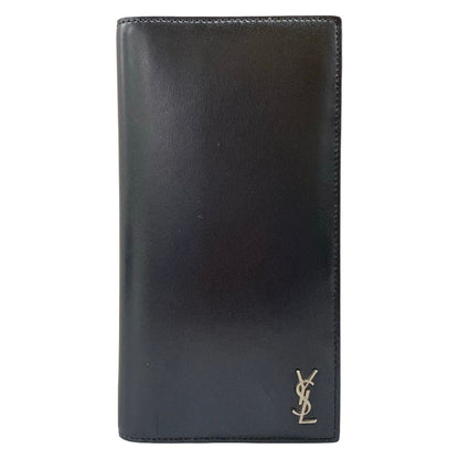 Saint Laurent Paris Wallet Black Leather