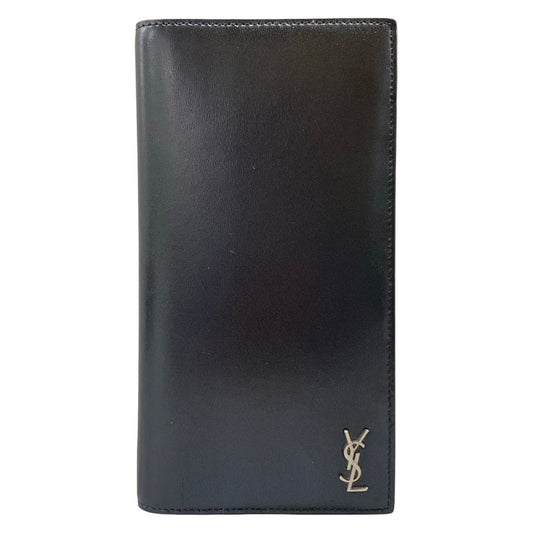 Saint Laurent Paris Wallet Black Leather