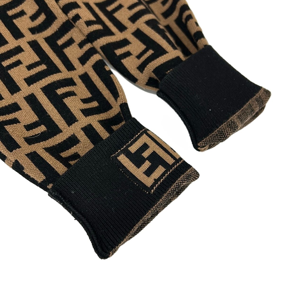 Fendi Dress 38 S Brown Black Zucca Pattern FF Logo 38 — view 7