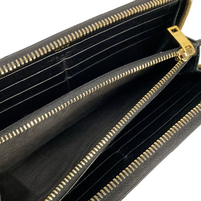 Saint Laurent Paris Wallet Black Zip Around Leather — view 4