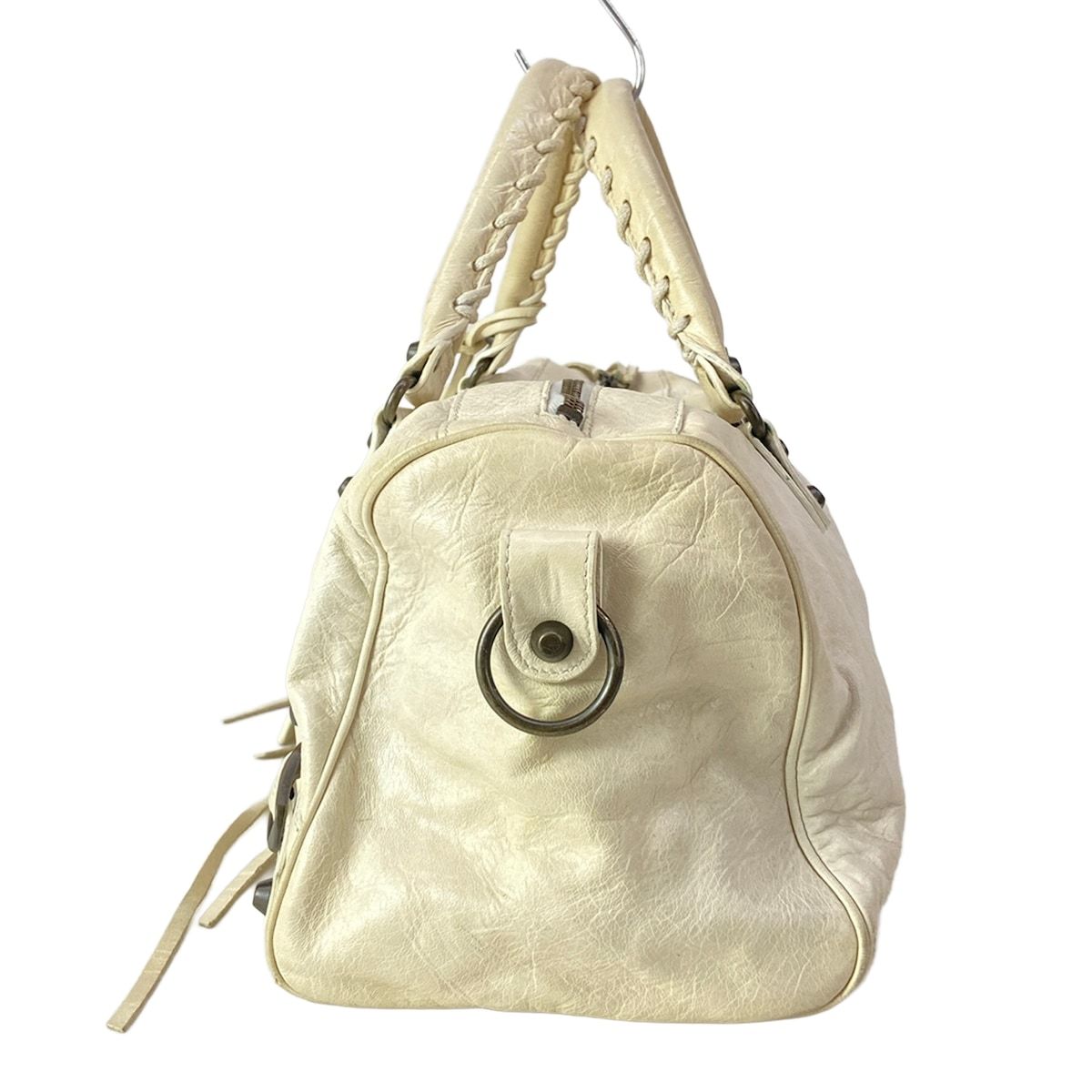 Balenciaga Handbag the Twig Ivory Leather — view 4