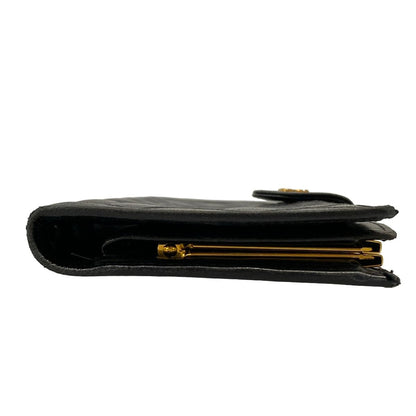 Chanel Wallet Bicolor Black Gold Kiss Lock Lambskin — view 8